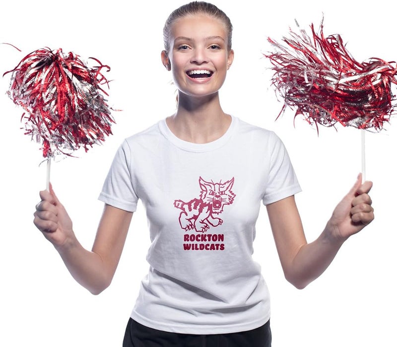 Anderson's Metallic Foil Textured School Spirit Shakers, Cheerleader Pom Poms, Football, Basketball, Homecoming Squad, Team, Party, Dance, Club, Performance, Fan Celebration Pack of 10 - Image 3
